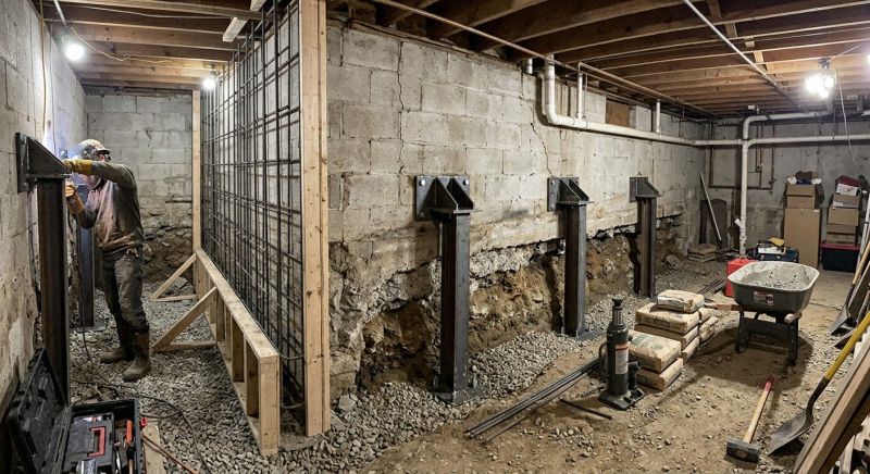 Basement Stabilization in San Bernardino, CA