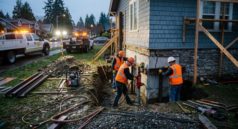 Building Foundation Repair in Ontario, CA