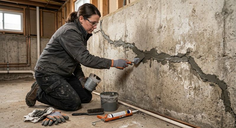 Cracked Basement Floor Repair in San Bernardino, CA