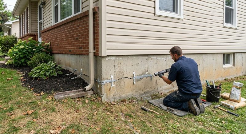 Cracked Foundation Repair in Crestline, CA