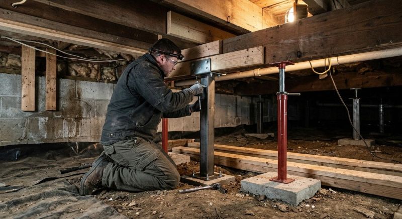 Crawlspace Structural Repair in San Bernardino, CA