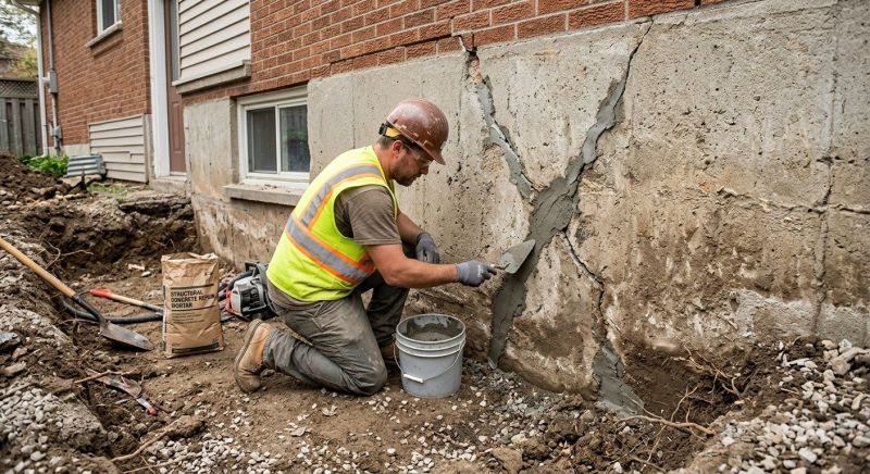 Foundation Crack Repair in Ontario, CA