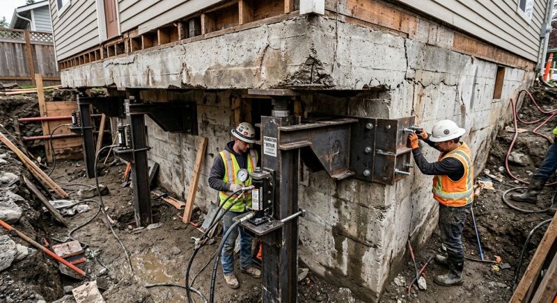 Foundation Lifting in Big Bear Lake, CA