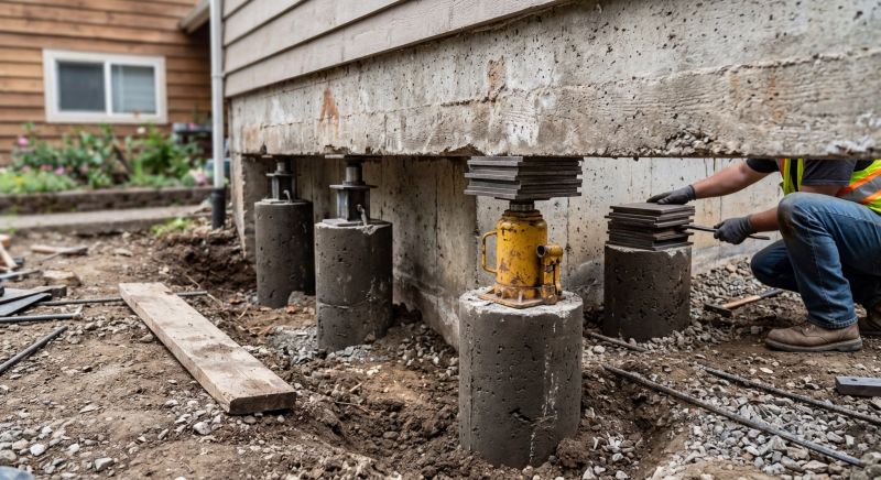 Foundation Pier Leveling in San Bernardino, CA