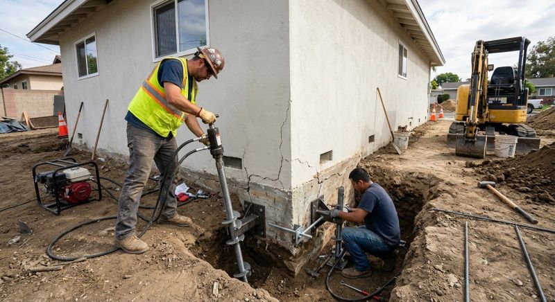 Foundation Stabilizing in Redlands, CA
