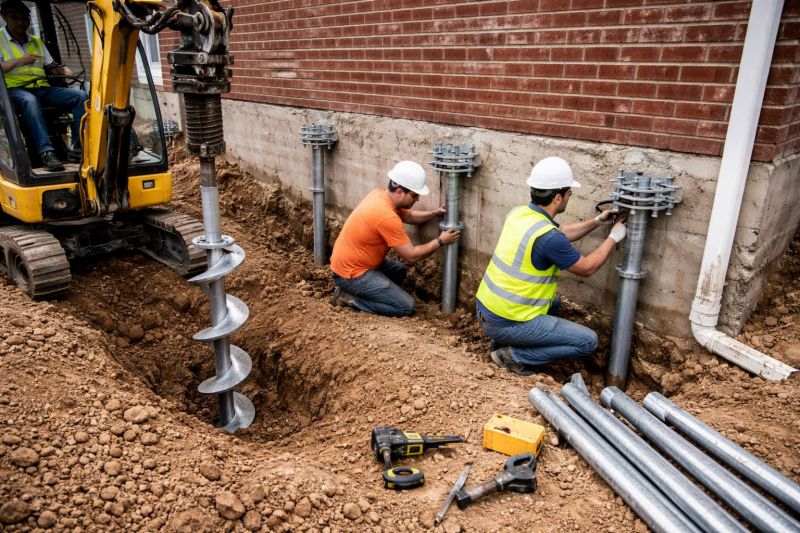 Helical Piers Installation in San Bernardino, CA