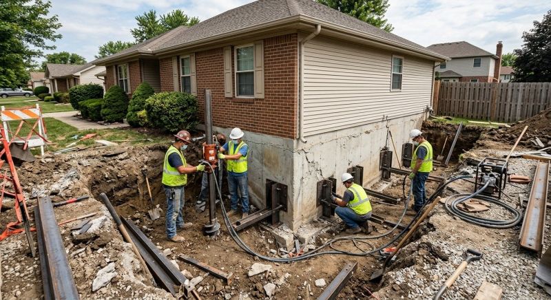 House Foundation Repair in Highland, CA