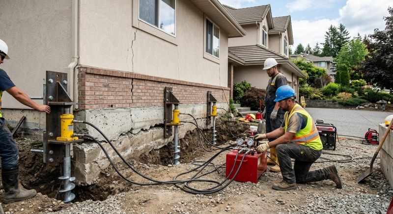 Sinking Foundation Lifting in San Bernardino, CA