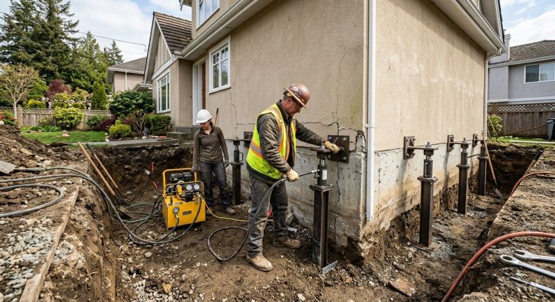 Sinking Foundation Repair in Colton, CA