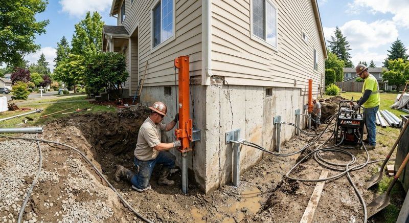 Sinking Foundation Repair in Riverside, CA