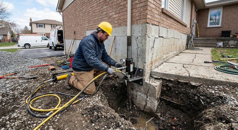 Sinking Foundation Repair in Yucaipa, CA